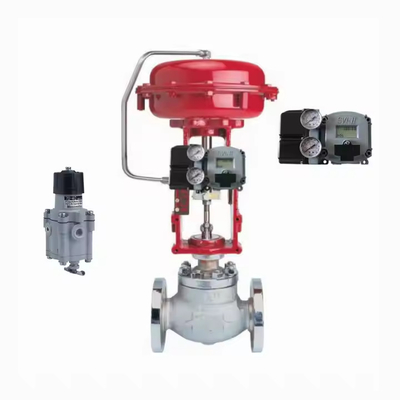 صمام التحكم في تدفق مع موقف الصمام Masoneilan SVI2 AP-21113111 و 78-40 جهاز تنظيم فلتر الهواء