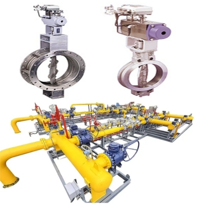ضغط / تدفق التحكم Skid KOSO 600B / 600S / 610S صمام التحكم 6300RA / 5200TA رأس هوائي EPA800 مجموعة موقف الصمام