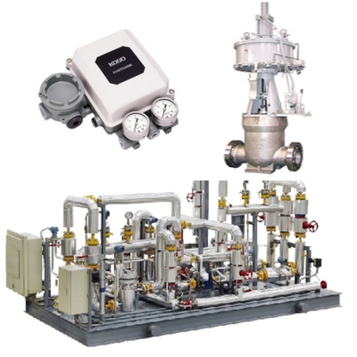 صمام التحكم في تدفق المياه والصمام التحكم KOSO 400H 5200LA / 6100LA مفاعل هوائي EP800 موقف CL420 / CL523 صمام القفل