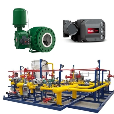 صمام التبديل المنزلق مع صمام التحكم في FisherV280 1061Actuator Fisher DVC7K أو DVC6200 موقف الصمام
