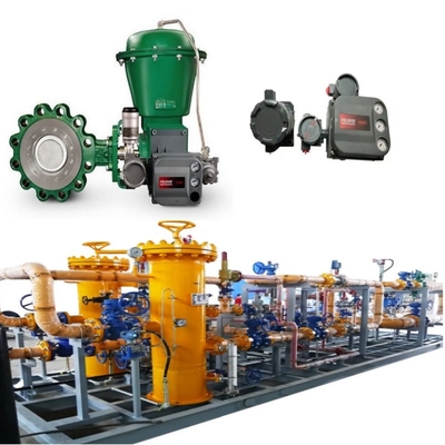 صمام التحكم في تدفق المياه ينزلق مع EMERSON Fisher A11 صمام الفراشة 2052 مفاعل DVC6200 موقف 67CF منظم الجهد