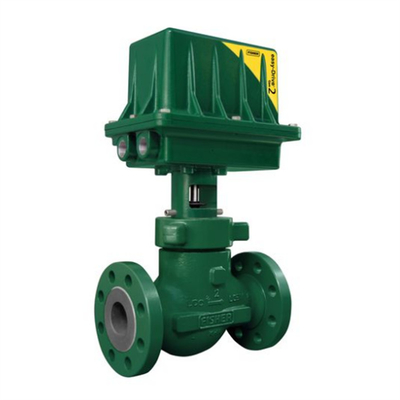 صمام التحكم في تدفق المياه ينزلق مع EMERSON Fisher D3/D4 صمام التحكم مع الجينر 2 Easy-Drive Electric Actuator