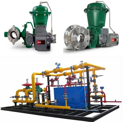 صمام التحكم في تدفق التزلج مع فيشر Vee-Ball V150/V200/V300 صمام التحكم 2052 عامل DVC6200 موقف