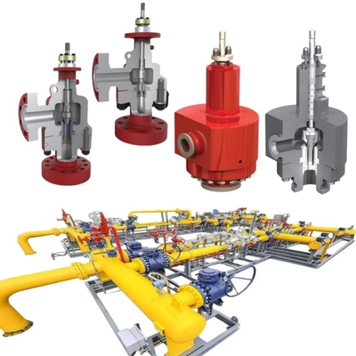 صمام التحكم بالشريحة سامسون PN1.6 ~ 42MPa ANSI 150 ~ 2500LB مع مقعد مخروط أو حلقات O DN15 ~ DN600