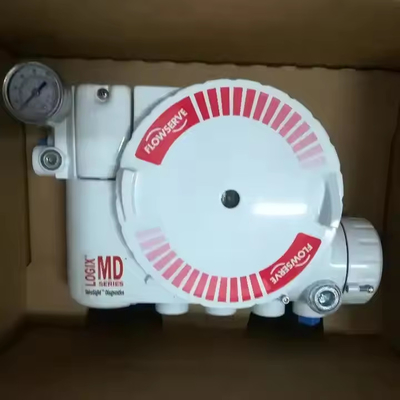 صمام التحكم الهوائي خطي مع Flowserve LOGIX 3200MD 520MD DIGITAL HART VALVE POSITIONER في صمامات Flowserve الموجودة