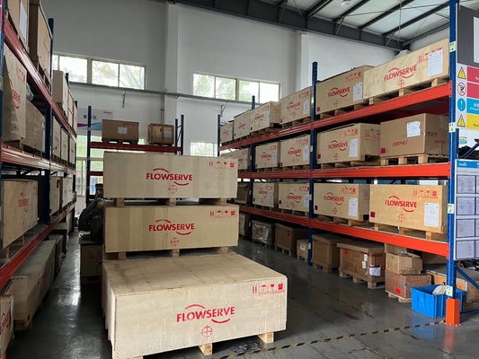صمام التحكم الصيني مع Flowserve 3200MD سلسلة صمام تحديد الموقع الرقمي وصمام ASCO Solenoid في المخزون