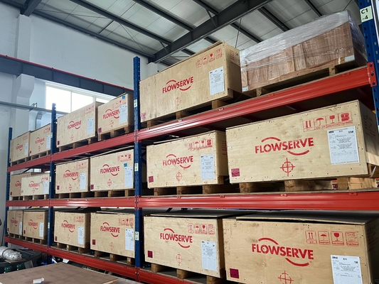 صمام التحكم الصيني مع Flowserve 3200MD سلسلة صمام تحديد الموقع الرقمي وصمام ASCO Solenoid في المخزون