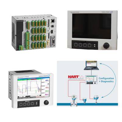 سكيد - ضخ مدير البيانات والطاقة مع ما يصل إلى 20 مدخلات التناظرية / هارت و 14 مدخلات رقمية Endress+Hauser Memograph M RSG45