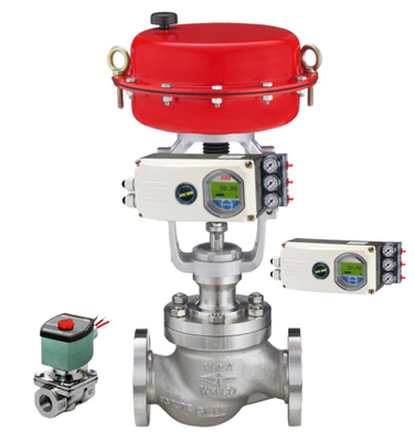 صمام هوائي مع ABB EDP300 TZIDC-100 TZIDC-200 جهاز تحديد المواقع الذكي مع صمام ASCO Solenoid للصمام الكروي التحكم