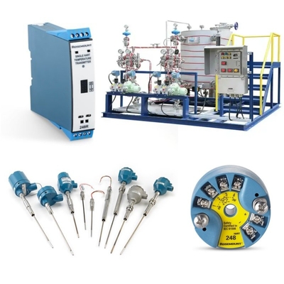 المزلق مثبت بمستشعر درجة الحرارة Rosemount 214C و EMERSON 148 248 644 648 إرسال 114C Thermowell