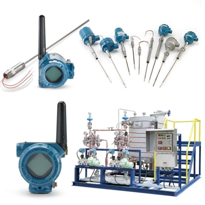 المزلق مثبت بمستشعر درجة الحرارة Rosemount 214C و EMERSON 148 248 644 648 إرسال 114C Thermowell