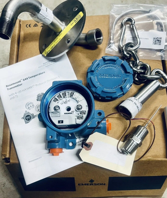 EMERSON Rosemount 644 ناقل درجة الحرارة / رأس الاتصال لصندوق التقاطع / دعامة التركيب / مجموعة تجميع المسمار الأرضي