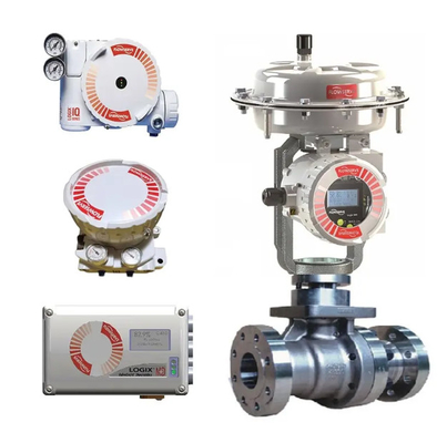 صمام التحكم مجهز بـ Flowserve Logix 520MD Smart Valve Positioner Bracket Pneumatic Actuator SMC فلتر صمام خفض الضغط