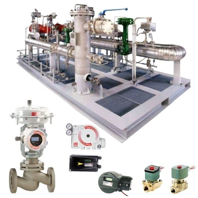 موقف خدمة التدفق 3200MD 520MD 3800 مع Spirax Sarco Actuator و Asco Solenoid Valve للإنتاج الصناعي
