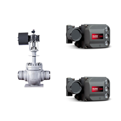 KTM العائمة EB1 OM-2 صمامات الكرة محرك تشغيل كايستون فيشر DVC6200 HC موقف واحد التصرف للسكيد مثبت