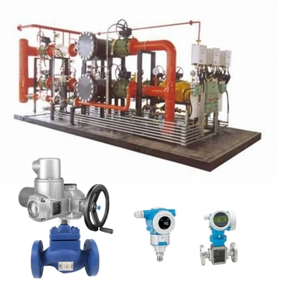 Auma Multi-Turn Valve Actuator SA 07.2 SA10.2 SA14.2 SA16.2 المحركات الكهربائية مع Endress و Hauser Pressure Tansmitter على صمام الفراشة الرئيسي للسكيد الصيني