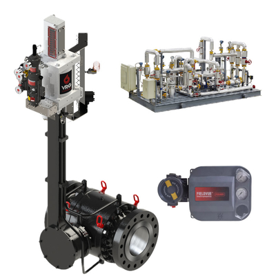 صمامات التحكم الهوائية VRG صمام التحكم الدواري الخطي Fisher DVC6200 موقف الصمام لتطبيقات التحكم في الغاز الطبيعي