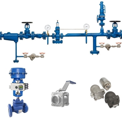 صمام كرة تحكم سبيراكس ساركو مع جهاز تحديد المواقع ABB و Spirax Steam Trap للأنابيب