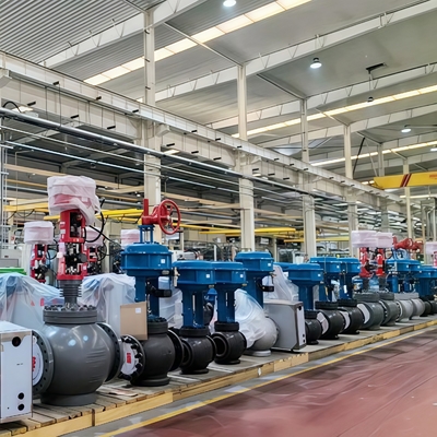 مُوَضِّع صمام رقمي صناعي Flowserve Logix 3800 صمام تحكم تنظيمي لمياه التغذية المساعدة لمحطة توليد الطاقة