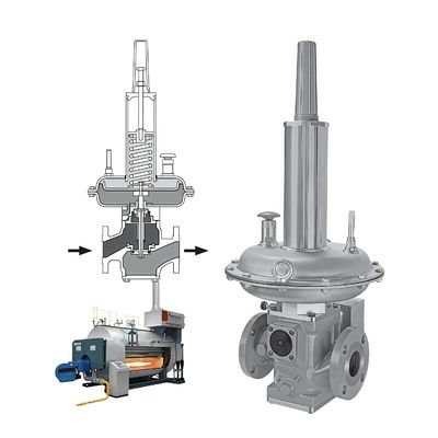 صمام التحكم في ضغط الزيت والغاز منظم ضغط الغاز Fisher Direct Operated