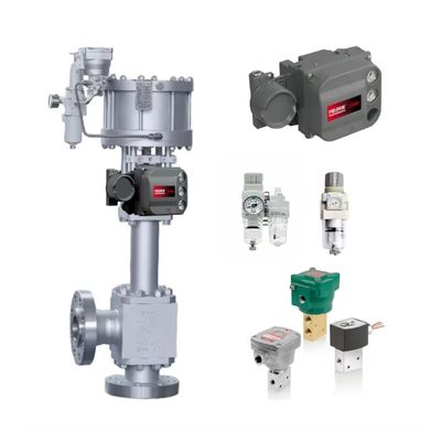 صمامات التحكم في الضغط العالي الصينية مع DVC6200 SIS Fisher Valve Positioner SMC AW30 Filter Regulator ASCO 8327 صمام سولينويد