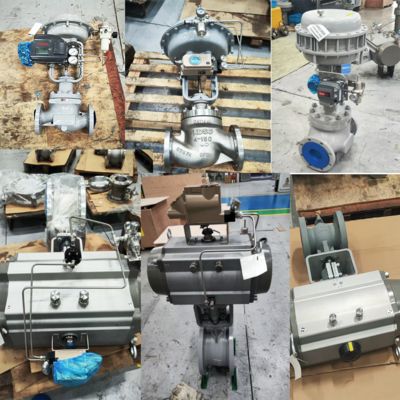 موضعة صمام التحكم مع Samson 3755 Pneumatic Volume Booster و KOSO EPA800