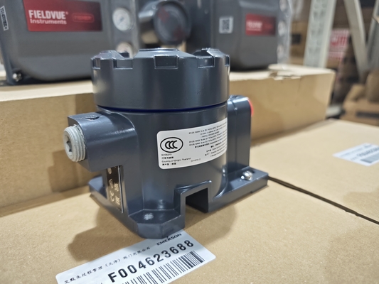 صمام تحكم هوائي صيني مع وحدة تحكم صمام Fisher DVC6205+DVC6215، مستشعر مسافة عن بعد، مقسم نوع منظم وضع الصمام
