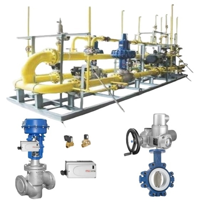 صمام فراشة هوائي KEYSTONE جديد ودقيق الشكل 990 صمامات فراشة و NELES Positioner ND7000