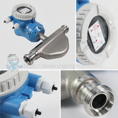 مقياس التدفق الصحي E+H Proline Promag P 300 P 500 Endress Hauser مقياس تدفق كهرومغناطيسي بدرجة الغذاء