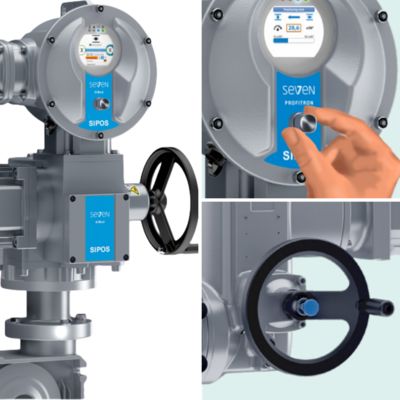 مشغل صمام كهربائي SIPOS Seven 7 للمواد الكيميائية والغاز الطبيعي