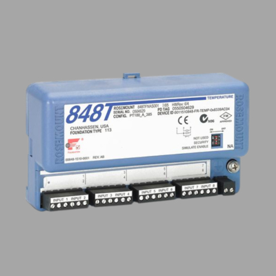 ناقل درجة الحرارة Rosemount 848T مع 214 RTD Sensor -196 إلى 425°C