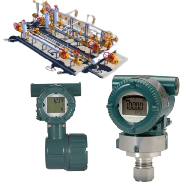 نظام التبديل في الصمام ، مجهز بمقاييس تدفق الدوران من سلسلة Yokogawa VY ومحولات الضغط Eja210e و Eja430e و Eja438e و Eja530e