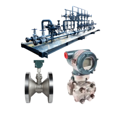 منظم تخفيض الضغط مزود بمقياس تدفق دوامي من سلسلة Yokogawa VY وجهاز إرسال فرق الضغط لنطاق التهوية EJX120A