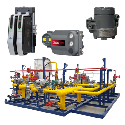 فشر 846 I/P و DVC6200 وحدة تحكم صمام مع نظام دلتا في DCS للتحكم الدقيق والمستقر في البيئات ذات الضغط العالي والتآكل
