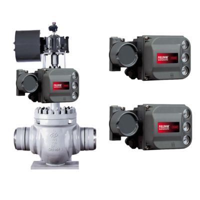 وحدة تحكم صمام هوائي Fisher DVC6200، محدد موضع صمام، محدد موضع ذكي وصمام لولبي من نوع Buerkert 5404