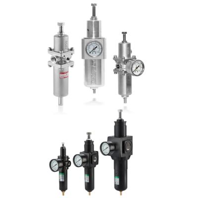 إيمرسون أسكو من الفولاذ المقاوم للصدأ 342A منظم مرشح الهواء المضغوط مخصص للتحكم في صمام فيشر DVC6200