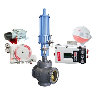 موقف الصمام الرقمي الرقمي الأصلي سلكان 4-20 MA مدخل Flowserve Logix 3200MD 3800 جهاز تحكم الصمام