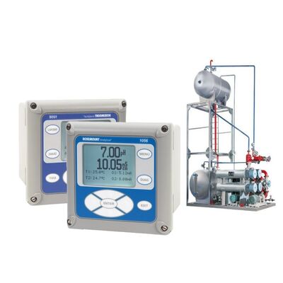 محلل قياس متعدد المعلمات PH ORP ذو مدخل مزدوج إيمرسون روزماونت 1056، جهاز إرسال بأربعة أسلاك، جهاز إرسال اتصالات HART