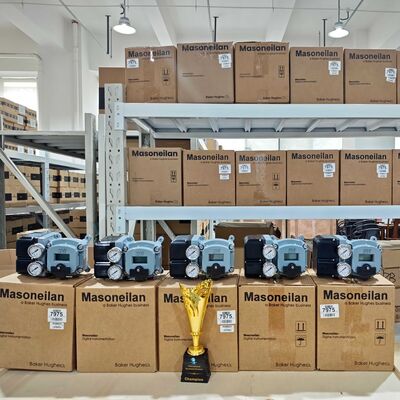التحكم في العملية Masoneilan موقف الصمام الرئوي SVI2 SVI3 SVI1000 تحكم الصمام الرقمي لمصنع النفط والغاز الكيميائي