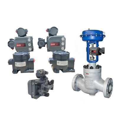 وحدة تحكم صمام ذكي HART من فيشر DVC6200، وحدات تحديد موضع الصمام الرقمية عن بعد من نوع فيشر FIELDVUE DVC6205 DVC6215 المقسمة