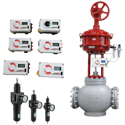 صمام التحكم الهوائي الصناعي و أجهزة تحديد المواقع الرقمية Flowserve Logix 520MD 3200MD 3800MD صمام التحكم الصناعي