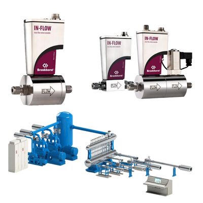 مقياس تدفق Bronkhorst IN-FLOW MFM الأصلي ومقياس تدفق E+H - مثالي لللحام والقطع بالليزر وخلط الغاز، تسليم سريع