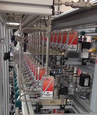 Bronkhorst IN-FLOW Digital Flow Meter with ±0.2% Accuracy Stainless Steel Material and Flange Connectivity for Industrial Applications