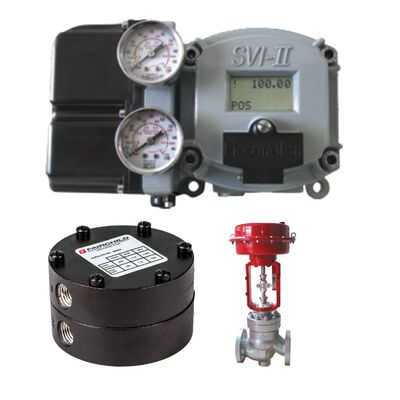 محدد موضع صمام Masoneilan SVI2/SVI2 AP SVI2AP-21113111 أحادي المفعول، اتصال HART + مرحل اختيار الضغط المنخفض Fairchild Model 90، مخزون أصلي متوفر.