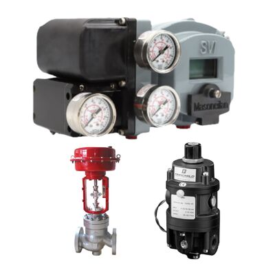 مستشعر هوائي إلكتروني Fairchild T5700 و محدد موضع الصمام Masoneilan SVI2AP/SVI II series SVI2AP-21123111 (مع شاشة LCD)، جديد تمامًا، متوفر في المخزون.