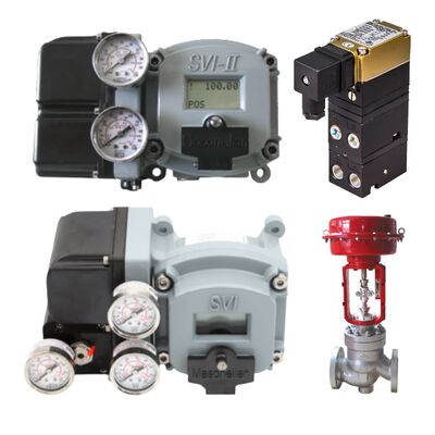 محول (Rotork Fairchild T7800) I/P + (Masoneilan SVI2 AP/SVI2 series SVI2AP-22123111) جهاز وضع صمام ذكي مزدوج التأثير، في المخزون