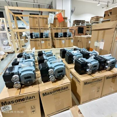 محول (Rotork Fairchild T7800) I/P + (Masoneilan SVI2 AP/SVI2 series SVI2AP-22123111) جهاز وضع صمام ذكي مزدوج التأثير، في المخزون