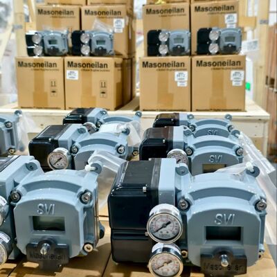 محول (Rotork Fairchild T7800) I/P + (Masoneilan SVI2 AP/SVI2 series SVI2AP-22123111) جهاز وضع صمام ذكي مزدوج التأثير، في المخزون