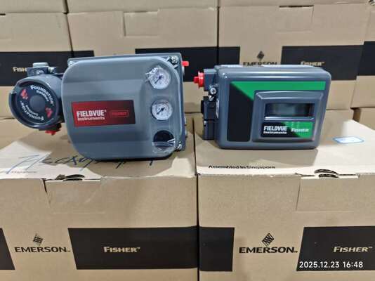 صناعة النفط والغاز محدد موضع الصمام الهوائي Fisher DVC2000 DVC6200 3661 وSpirax Sarco Control KE73 وموضع الصمام
