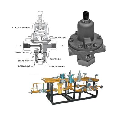 Stock Pressure Regulator Fisher 1301F 1301G Type Self-operated High Pressure Industrial Reducing Valves Supplier